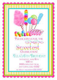 Candy Circus Invitations Sweet Shop Birthday Party Etsy Candy Birthday Party Candyland Birthday Candy Invitations