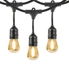 I personally prefer glass bulbs because there is such the lights that i use from home depot allow for up to five strings to be connected, which is 60 ft. Feit Led String Lights 14 63 M 48 Ft Costco