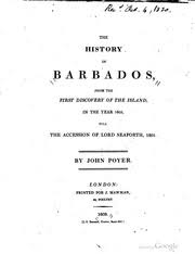 The history of Barbados from the first discovery of the island in the year  1605, till the accession of Lord Seaforth 1801 : Poyer, John : Free  Download, Borrow, and Streaming : Internet Archive