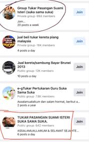 Maybe you would like to learn more about one of these? Lelaki Terkejut Jumpa Group Tukar Pasangan Suami Isteri Di Facebook Ada Yang Kongsi Tips Lagi