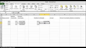 For gravitational acceleration near the earth, g = 9.7 m/s2 is more accurate than g = 9.532706 m/s2. Using A Spreadsheet To Calculate Uncertainty Youtube