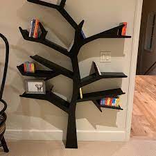 Tree Bookcase Tree Bookshelf Interior Hand Made Book Etsy In 2021 Tree Bookshelf Bookcase Bookshelves Diy