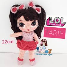 Bir Oyuncak Atolyesi On Instagram L O L Bebek Tarifi Boy 22cm Iplerim Gazzal Baby Cotton Lanoso Simsim Sac Icin Nako Vizon Tig 2 0mm Orgu Oyuncak Sims