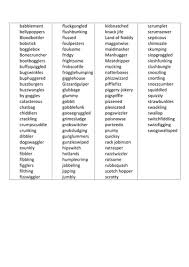 Teaches nonsense words in a fun way, some older students who need the benefits of nonsense words do not want to play juvenile games.10 these nonsense words provide another way for students to gain the benefits of practice sounding out nonsense words. List Of Made Up Words From The Bfg By Roald Dahl Teaching Resources