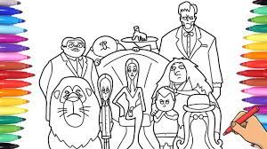 Colecție de la chirvase adriana. The Addams Family 2019 Movie Coloring All Addams Family Characters Addams Family Coloring Pages Youtube