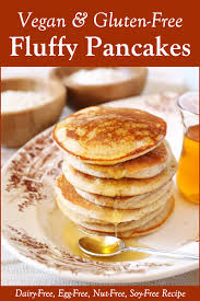 The Best Gluten Free Vegan Pancakes Recipe Pillowy Fluffy