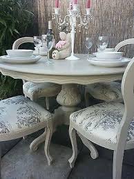 French Shabby Chic Louis Dining Table And Balloon Back Chairs Annie Sloan Painted With Annie Sloan Chalk Paint In T Interer Derevyannye Stoly Pokraska Mebeli