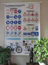 Details About Cool Pull Down School Wall Chart Of Bicycle Road Safety Poster Cycling Bike