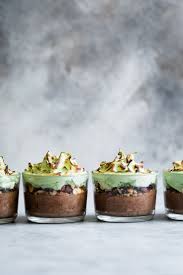 Mint Chocolate Mousse With Toasted Matcha Meringue Recipe Mint Chocolate Yummy Food Dessert Food