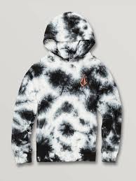 Black And White Tie Dye Hoodie Little Boys Deadly Stones Pullover New Black Boys Winter Clothes Tie Dye Hoodie Boys Ties