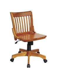 office star deluxe armless wood bankers desk chair with wood seat fruit wood bankers chair wood chair wood desk chair