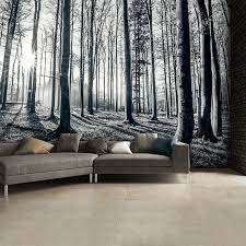 100 great wall mural and wallpaper ideas for offices, businesses, and corporate board rooms. Black And White Tree Wallpaper Forest Mural Wallpaper 1wall