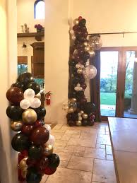 Unique Abstract Organic Balloon Decor Black Party Decorations Gold Party Decorations Gold Birthday Party
