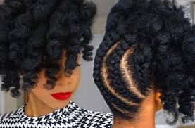 Think Pineapple Updos Take Too Long This Braided Pineapple Updo On Natural Hair Takes Less Than 10 M Natural Hair Updo Natural Hair Styles Pineapple Hairstyle