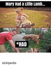 Mary Had A Little Lamb Had Sickipedia Meme On Me Me