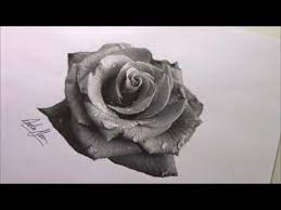 Next, make uneven jagged crescent shapes around the oval shape to form petals. Rose Drawing How To Draw A Rose Realistic Rose Drawing Youtube