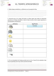 Tiempo Atmosferico Actividad Tiempo Atmosferico Mapas Del Tiempo Atmosferico