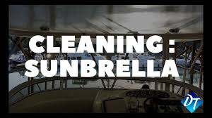 Give the fabric a thorough rinse with the garden hose to remove soap residue, but be careful about getting the cleaning solution with bleach on your plants or. How To Clean Sunbrella Fabric Youtube