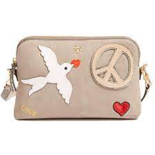 Tory Burch Crossbody Bag Suede Leather Peace Love Amazon In Shoes Handbags