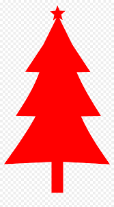 Christmas spruce fir tree black silhouette isolated on white. Clip Art Red Christmas Tree Png Download Christmas Tree Silhouette Png Transparent Png Vhv