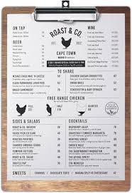Clipboard Mockup Mr Cape Town Menu Restaurant Happy Hour Specials Restaurant Menu Design