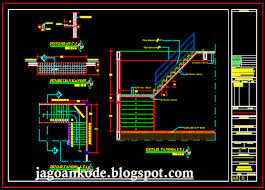 Download gambar autocad detail tangga putar. Detail Tangga Gambar Kerja Autocad File Dwg Jagoan Kode