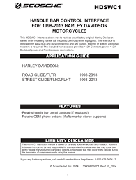 179 thoughts on toyota radio stereo wiring diagrams. Scosche Hdswc1 Application Manual Pdf Download Manualslib