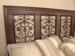 Size queen wood headboards : Wood And Wrought Iron Headboards Ideas On Foter