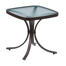 Hampton Bay Mix And Match Square Metal Outdoor Side Table Fts00499 The Home Depot Outdoor Side Table Metal Outdoor Side Table Square Patio Table