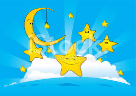 Risultati immagini per luna e stelle disegno