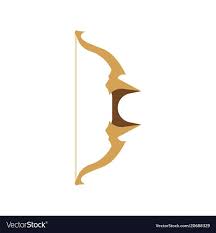 Fantasy Bow Cartoon Rpg Set Game Icon Arrow Vector Image On Vectorstock Game Icon Bow Vector Rpg