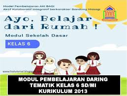 Ipa, bahasa indonesia other contents: Modul Pembelajaran Daring Tematik Kelas 6 Sd Mi Kurikulum 2013 Ruang Pendidikanku