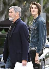 To pull this off majestically, he has grown a thick beard, which might we say; Pierce Brosnan S Son Dylan Towers Above Bearded Ex James Bond Actor Daily Mail Online