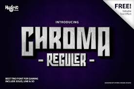 Ensure you have your razer chroma product connected. Chroma Trio Gaming Font Download
