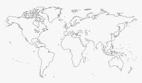 Lizard point quizzes blank and labeled maps to print. World Map Outline Black And White Printable Hd Png Download Kindpng