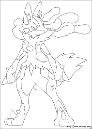 All mega pokemon coloring pages cooloring com mega lucario 448 pokemon mega lucario. Coloriage Mega Lucario
