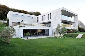 Contemporary Residence In Switzerland Delivering Majestic Views Villa Lugano Freshome Com Contemporary House Design Architecture House Modern Architecture
