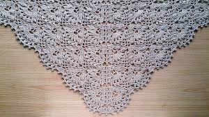 The shawl is made with double crochet and the flowers are made with chains and picots. Ravelry Floral Shawl Pattern By Olena Palamarenko