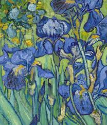 Irises 1889 Detail Van Gogh Flowers Van Gogh Irises Van Gogh Art