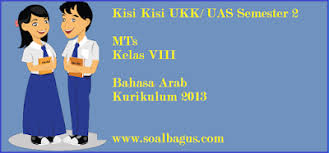 Soal ulangan bahasa arab kelas 8. Kisi Kisi Ukk B Arab Kelas 8 Mts Kurikulum 2013 Buka Buku Paket
