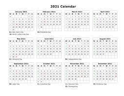 Academic calendar for spring 2021 at hillsborough community college. Printable Calendar 2021 2021 Printable Calendar 2021