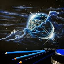 Check Out This Colored Pencil And Pan Pastels On Black Paper Drawing By Steffifreder Art On Instagram Soo Black Paper Drawing Black Paper Color Pencil Art