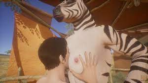 Safari Park with Horny Zebra Furry Girl - Pornhub.com