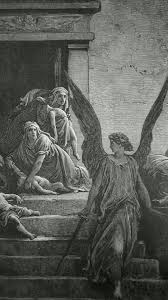 Phillip Medhurst Presents Detail 035 241 Bible Gustave Dore The Firstborn Slain Exodus 12 29 30 Biblical Art Glitch Art Bible Art