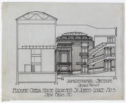 Longitudinal Section Masonic Lodge Masonic Temple Temple Architecture