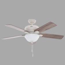 Target/home/home decor/lamps & lighting/lighted ceiling fans : Hunter Matheston 52 In Indoor Outdoor Cottage White Ceiling Fan With Light Kit 54091 The Home Depot