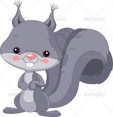 Fun Zoo Gray Squirrel Squirrel Art Squirrel Animal Illustration Art
