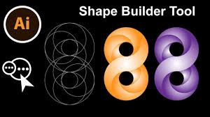 Illustrator Gradient Eight Illustrator Shape Builder Tool Best 3d Tu Illustrator Shapes Graphic Design Inspiration Gradient Illustrator