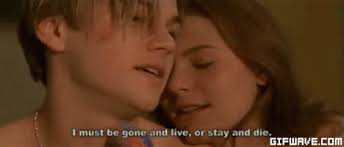 Damien sargue, cecilia cara, gregori baquet and philippe d'avilla in cannes, france on january 19, 2002. Romeo And Juliet Gif Romeoandjuliet Leonardodicaprio Shakespeare Discover Share Gifs