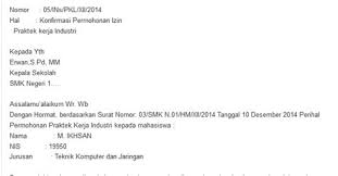 Contoh surat contoh surat balasan pkl smk. Contoh Surat Balasan Pkl Dari Perusahaan